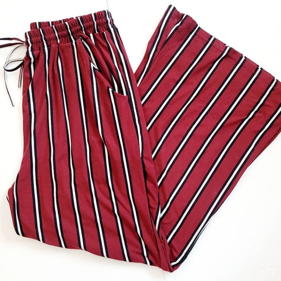 Brick Red striped comfy pants - Picture 6 of 10